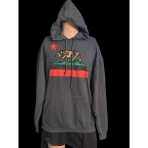 Hawk By Tony Hawk California Republic Skate Hoodie Gray Pocket Men’s Size XL